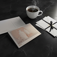 Invitations de mariage personnalisées avec un fini nacré et cartes de remerciement personnalisées - Design élégant de style carte postale pour les mariages