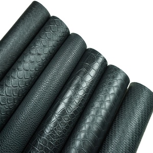 Vente directe usine – Cuir PVC 0,7 mm <span class=keywords><strong>noir</strong></span> à motifs serpent/<span class=keywords><strong>crocodile</strong></span>/ondulés/croisés, résistant à l'abrasion, pour canapés et sacs, modèle YX983 YAXIN - Product Image 1