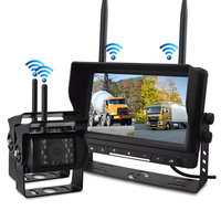 Kit de caméra de camion sans fil numérique de 7 pouces système de surveillance des angles morts pour véhicule de grue de camion