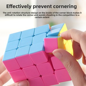 Cubo de Velocidad Cuboid 3x3x4 Macaron sin Adhesivos, Rompecabezas Profesional de Lógica para Entrenamiento STEM, Juguete OEM - Product Image 5