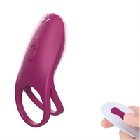 S-HANDE Silikon Wiederaufladbarer Starker Vibrations-Doppel-Penisring Vibrierender Penisring Vibradores Para Hombres