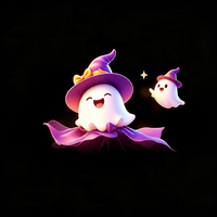 Lanternes fantômes mignonnes en forme de chapeau pour Halloween, décorations douces et peu effrayantes pour centres commerciaux, parcs familiaux et éclairage de rues piétonnes