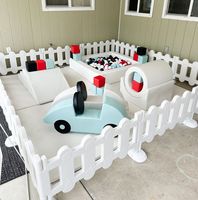 Venta al por mayor nuevo diseño colorido patio de recreo interior juego suave barato niños suave plástico patio de recreo interior para ir de compras