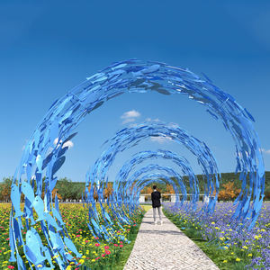 Luz LED residencial para camino de paisaje Holiday <span class=keywords><strong>Glory</strong></span> Garden Tunnel Lights con motivo de acero inoxidable AC Power IP65 Rating - Product Image 4