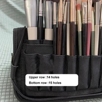 Trousse de Toilette de Voyage Pliable Personnalisée pour Femme, Organisateur d'Outils de Beauté et Accessoires de Lavage, Pochette pour Pinceaux de Maquillage