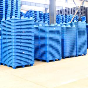 משטחי פלסטיק אירופאיים כבדים, חד-צדדיים, יצוקים בתהליך ניפוח, עם כניסה 4 כיוונית, לשימוש במחסנים ובמדפים. - Product Image 5