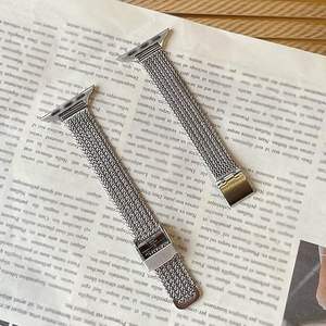 Correa de reloj de acero inoxidable Ultra Luxury de 22MM para <span class=keywords><strong>Apple</strong></span> <span class=keywords><strong>Watch</strong></span>, reemplazo de banda transpirable para IWatch Series 1-10 - Product Image 4