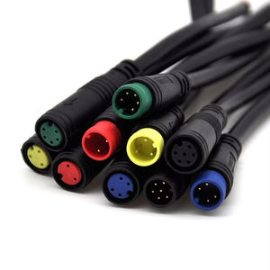 M6 M7 M8 Ebike e-bisiklet elektrikli bisiklet su geçirmez konnektörler 4 Pin yuvarlak bağlayıcı 2 3 4 5 6 Pin su geçirmez tel bağlayıcı - Product Image 1