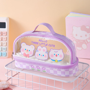<span class=keywords><strong>Astuccio</strong></span> per Cancelleria Kawaii a Forma di Animale per Bambini, Carino Portamatite in PVC per Ragazze - Product Image 5