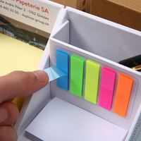 Ensemble de blocs-notes miniatures créatifs personnalisés, notes adhésives colorées avec impression de logo, onglets d'indexation 3D pour cadeaux promotionnels