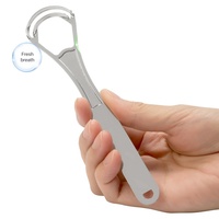 Offre Spéciale en ligne personnalisé 100% 304 nettoyeurs de langue en acier inoxydable ensemble de grattoir à langue en métal