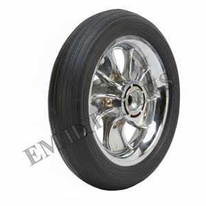 EMCO — pneus Castle pour enfants, roues larges en plastique noir, trottinette électrique, EVA, grande vitesse, roues pour enfants - Product Image 1