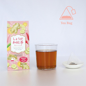 Ginger Japanese Black <b>Tea</b> - 5 Pyramid <b>Tea</b> Bags (1 Bag) – Made in Japan - Product Image 1