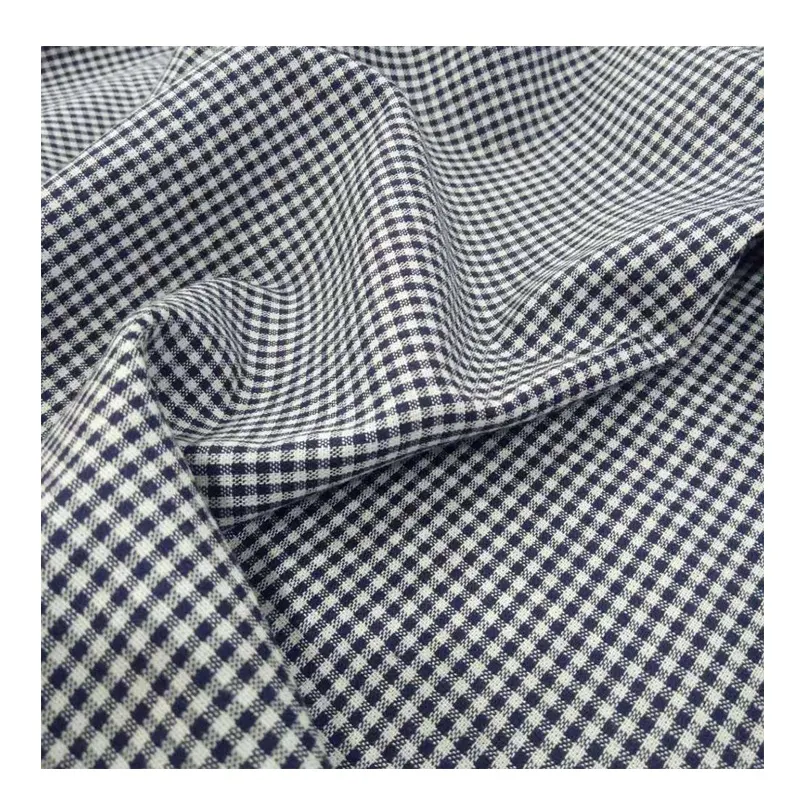 2022 popular design for small check linen fabric clothing small quantity order