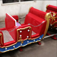 Train de Père Noël sur rail pour parc d'attractions extérieur/intérieur à thème de Noël ; idéal pour centres commerciaux et écoles