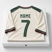 Vintage Grünes Raglan-Ärmel Fußballtrikot mit Individuell Bedrucktem Namen und Nummer, Wärmeübertragungsdruck, 100% Polyester, Schnelltrocknend