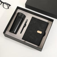 Set de Regalo Empresarial Práctico para Aniversario de Empresa, Taza de Café para Auto, Cuaderno, Presentado en Caja de Regalo Moderna, Simple y Elegante