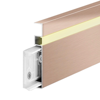 Rodapié LED Garantizado con Diseño Moderno, Material de Aleación de Aluminio, Fácil Instalación para Uso Hospitalario