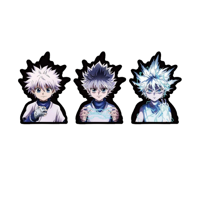 High-quality anime 3D lens-style dynamic PET plastic waterproof laptop wall decoration sticker