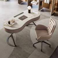 Chaise de table moderne de luxe en acier pour bureau à domicile, consultation médicale, réception, table d'étude par ordinateur