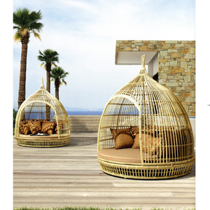 Super Outdoor furniture hanging basket bird <span class=keywords><strong>nest</strong></span> sedia in vimini letto da giardino sedia a dondolo altalena chaise lounge chair - Product Image 1