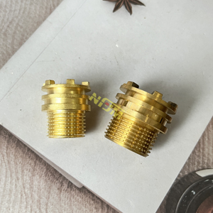 NFJM pipa pemipaan <span class=keywords><strong>fitting</strong></span> plastik mur Insert kuningan sesuai pesanan Insert 1/2 ''-4'' sisipan benang kuningan - Product Image 4