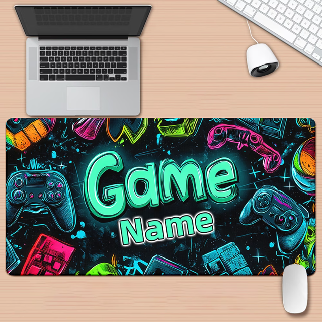 High-definition Printed E-sports Game Themed Desk Mat, Multi-functional Extra-large Mouse Pad Gaming Mouse Padcomputer PC