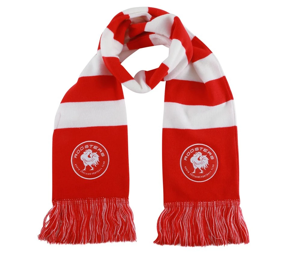 Customized Logo Jacquard Knitted Sport Club Soccer Fan Scarf