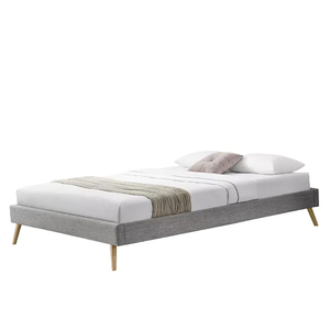 Chambre à coucher Double King Size, <span class=keywords><strong>lit</strong></span> classique rembourré doux pour l'exportation, <span class=keywords><strong>lit</strong></span> en tissu <span class=keywords><strong>avec</strong></span> tiroir, cadre de <span class=keywords><strong>lit</strong></span> en lin - Product Image 1
