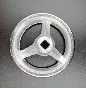 Bánh Xe Tay Quay Bằng Gang Đúc Hình Tròn Màu Bạc Bền Cho Máy Phay - Product Image 6