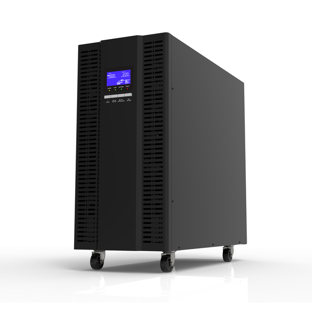 Double Conversion Online UPS 15KVA/13.5KW 3-Phase 208-240VAC Built-in 32x12V/9Ah Battery LCD CE/FCC for Datacenter/Industrial