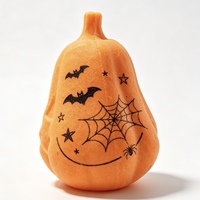 Lanterne Citrouille Décorative en Pulpe de Papier pour Halloween, Citrouille en Pulpe Moulée Écologique Personnalisée pour Décoration de Table de Fête