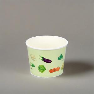 Seau en papier jetable écologique de haute qualité, rond, pour soupe, emballage alimentaire à emporter, bouillie, compatible micro-ondes, étanche - Product Image 6