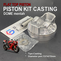 Kit de pistons Ruizheng Racing 13/14/15 broches 58mm 59mm 60mm 61mm 65mm 66mm Pistons à tête plate pour Tiger, Megapro, CBR, Beat, Jupiter