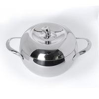 Ensemble de casseroles en acier inoxydable 304 en forme de pomme, avec poignée anti-brûlure, compatible induction, personnalisable