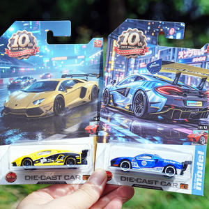 سيارة رياضية صغيرة جديدة من سلسلة HOTMOKA Chariot مصنوعة من السبائك بمقياس 1:48 سيارة سباق معدنية تعمل بالتحكم بالقوة للأولاد من سن 4-6 سنوات - Product Image 5