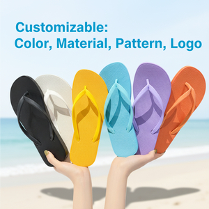 Claquettes Bosirui pour femmes, sandales plates de plage, claquettes personnalisées imprimées pour la salle de bain avec logo, claquettes en caoutchouc PVC pour l'été - Product Image 1