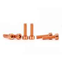 Vis à tête cylindrique hexagonale en cuivre DIN 912 M2 M2.5 M3 M4 M5 M6 M8