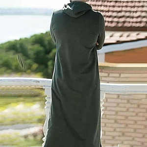 Pakaian Pria Muslim Jubah Lengan Panjang Saudi Arab Thobe Jubba Pria <span class=keywords><strong>Pakistan</strong></span> Kaftan Abaya Sweatshirt Hoodie Islami - Product Image 5