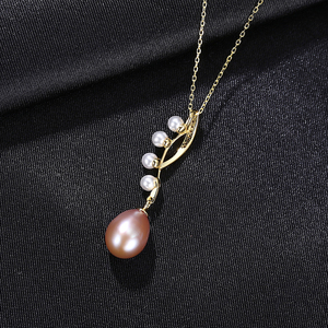 สร้อยคอไข่มุก PAG&<span class=keywords><strong>MAG</strong></span> ดีไซน์หรูหราสำหรับผู้หญิง ทำจากเงินแท้ 925 พร้อมจี้ ขายส่ง - Product Image 5