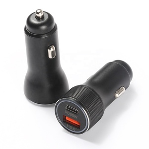 48W USB Car <span class=keywords><strong>Charger</strong></span> Adapter QC3.0 18W PD 30W cung cấp điện nhanh chóng sạc Type-C 2 cổng điện thoại sạc tương thích phổ ổ cắm - Product Image 4