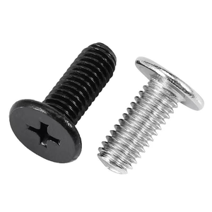 Tornillos de Máquina de Cabeza Plana de Acero al Carbono Ultrafinos y Prácticos, Phillips Cruzado, Galvanizados, Negros y Blancos, Pulido Ordinario - Product Image 6