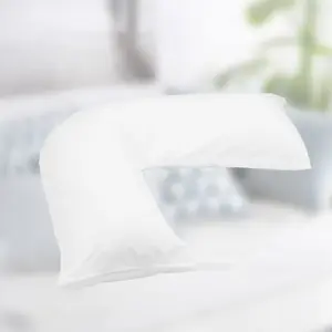 Polyester V Shaped Function Pillow Comfort Support Maternity Pillow Feeding Pillow with Removable Cover