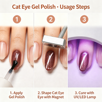 JOUS Kit de 36 Couleurs de Gel Ongles Effet Œil de Chat Multicolore Effet Clair de Lune Nouvelle Vente Chaude Tendance Sans HEMA Sans TPO Non Toxique Gel UV Vente en Gros