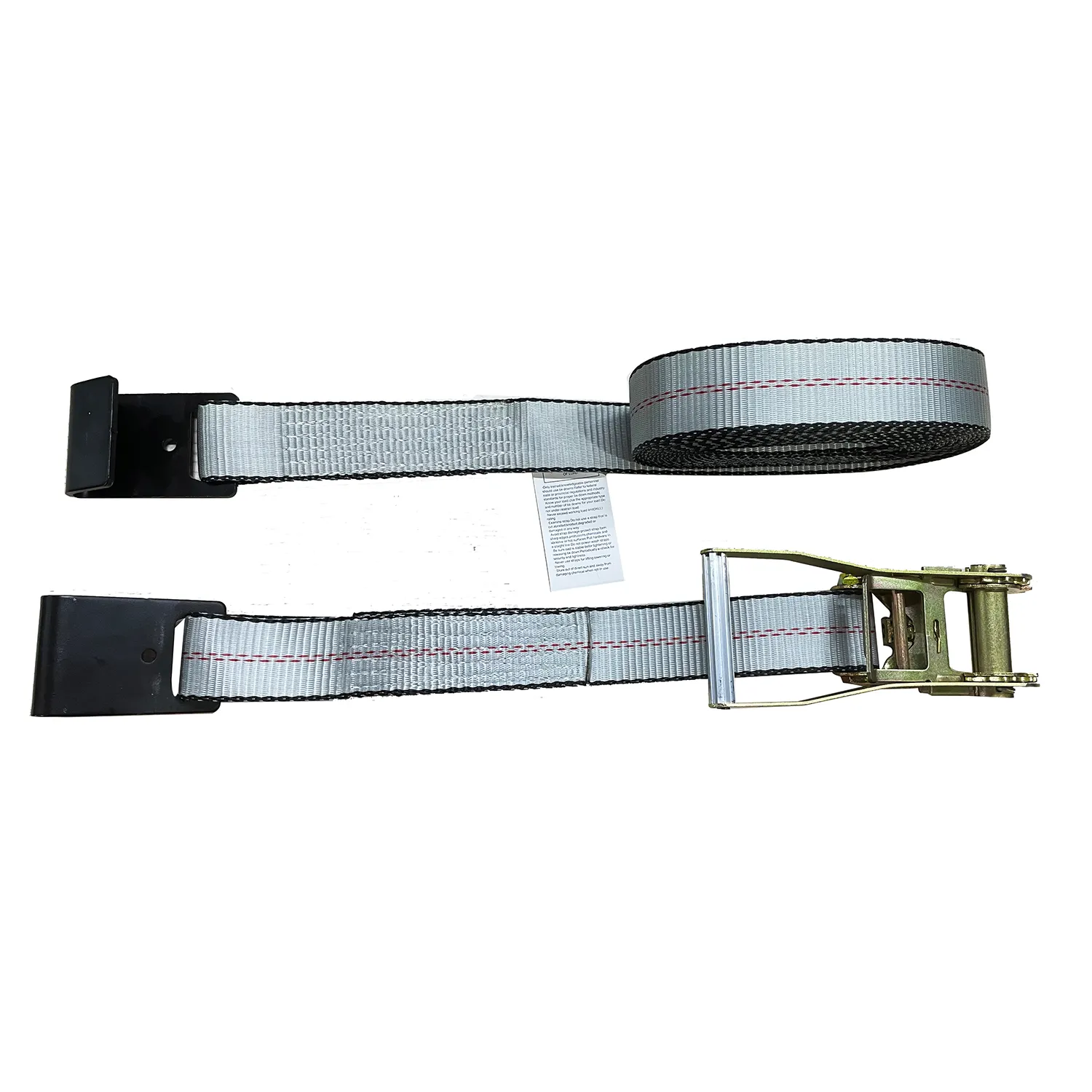 New Design Silver US Standard 4'' 27FT 5400LBS W.L.L 16500LBS B.S Polyester Ratchet Strap with Flat Hook