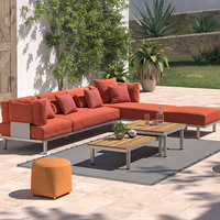 Sigarten canapé de jardin en métal meubles de patio en aluminium extérieur