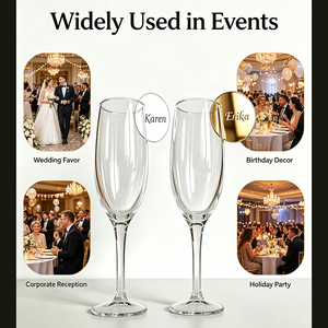 Étiquette personnalisée en acrylique pour <span class=keywords><strong>verre</strong></span> à <span class=keywords><strong>vin</strong></span>, breloque miroir or/argent, ornement suspendu minimaliste pour mariage, fête, bar, restaurant, vente en gros - Product Image 3