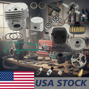 Gruppo Motore Moto con Ingresso Quadrato da 50mm, Cilindro, Pistone, Albero Motore, Staffa Marmitta, Filtro Aria, Tubo Carburante, Filtro Linea Carburante e Accenditore - Product Image 3