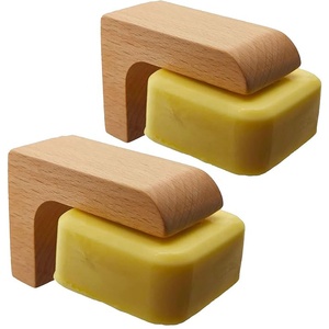 Enkelvoudige Houten Magnetische Staafzeephouder Staande Type Installatie Voor Douchewand <span class=keywords><strong>2</strong></span> Sets Houten Zeepbakje Voor Zeep - Product Image 1