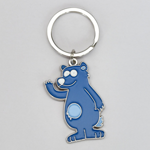 Nhà Máy Giá Tùy Chỉnh Thiết Kế Logo Kim Loại Keyring Hồng Khóa Trái Tim Phim Hoạt Hình Phim Hoạt Hình Lớp Phủ Men Móc Khóa - Product Image 3